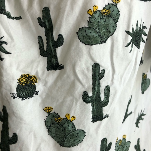 Blue Rain Cactus Off the Shoulder Top - Picture 5 of 7